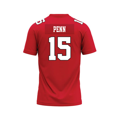 Youngstown State - NCAA Football : Preston Penn - Red Premium Football Jersey-1