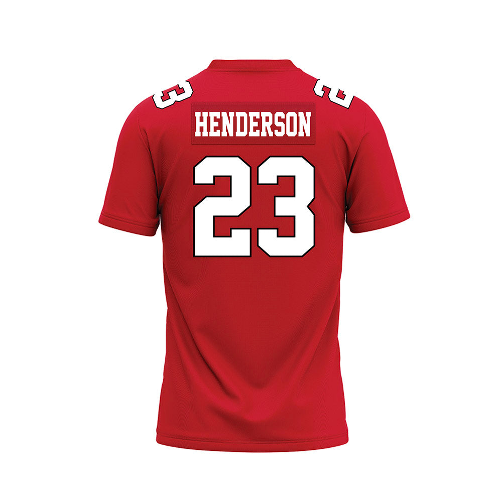 Youngstown State - NCAA Football : Stephen Henderson - Red Premium Football Jersey-1