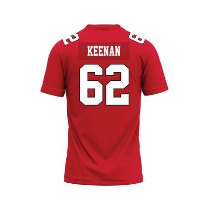 Youngstown State - NCAA Football : Shane Keenan - Red Premium Football Jersey-1