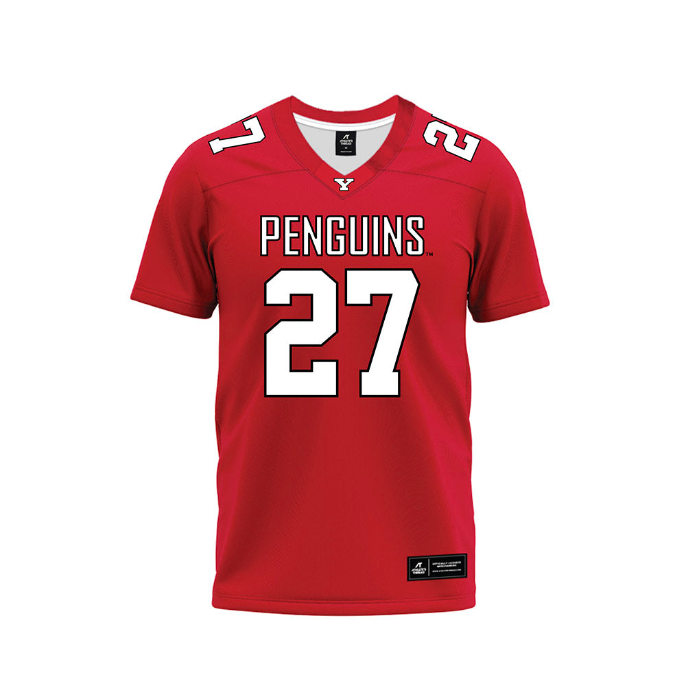 Youngstown State - NCAA Football : DC Ferrell - Red Premium Football Jersey-0