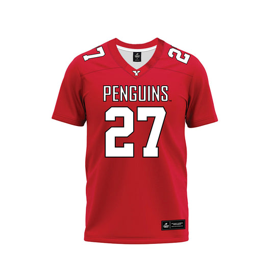 Youngstown State - NCAA Football : DC Ferrell - Red Premium Football Jersey-0