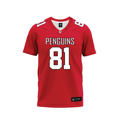 Youngstown State - NCAA Football : Benjamin Tolble - Red Premium Football Jersey-0