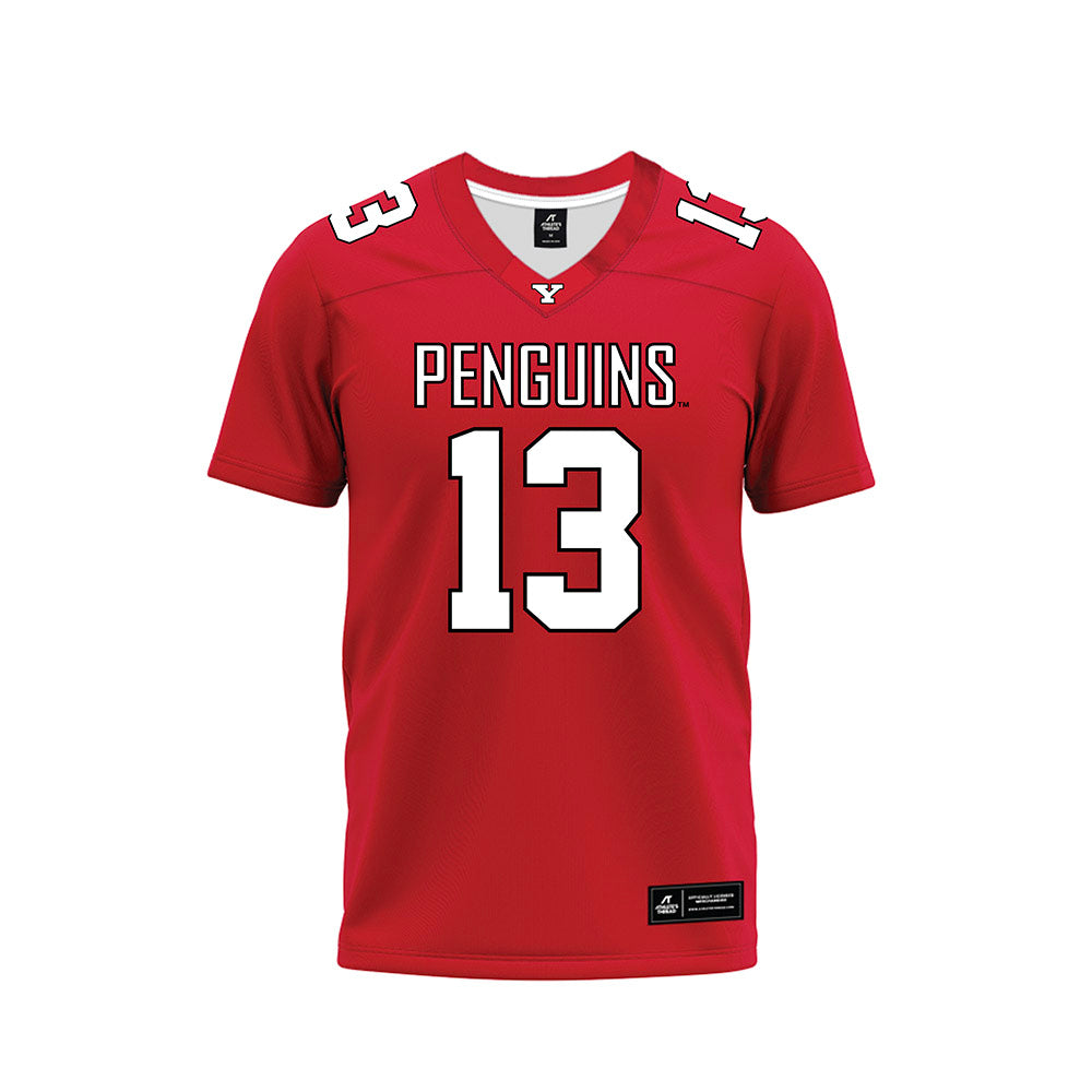 Youngstown State - NCAA Football : Fresh Walters - Red Premium Football Jersey-0