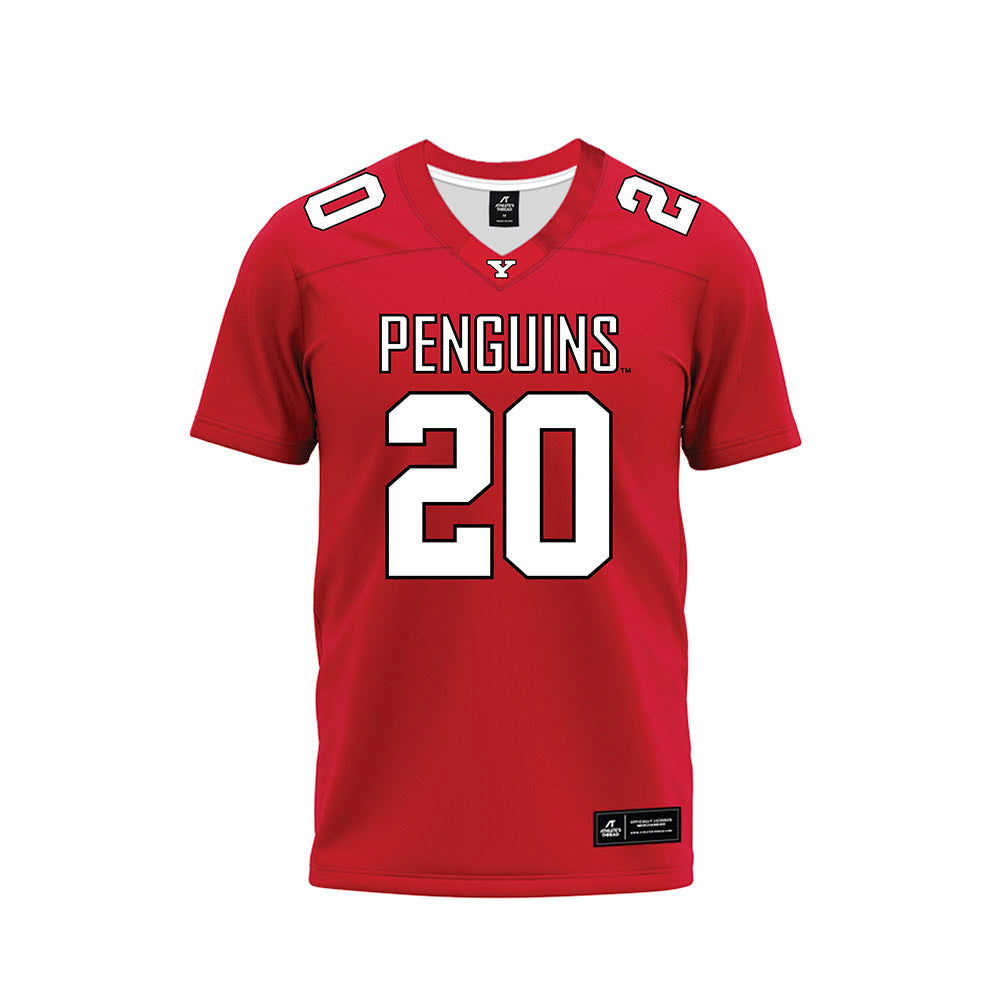 Youngstown State - NCAA Football : Tc Caffey - Red Premium Football Jersey-0