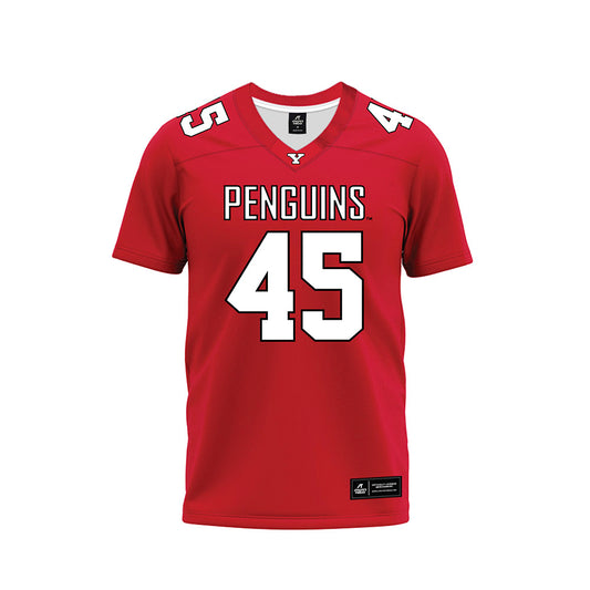 Youngstown State - NCAA Football : Mike Wright jr - Red Premium Football Jersey-0