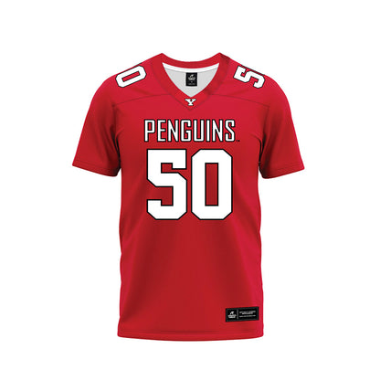 Youngstown State - NCAA Football : Grant Woods - Red Premium Football Jersey-0
