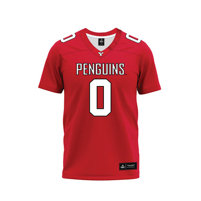 Youngstown State - NCAA Football : Jussiah Williams-West - Red Premium Football Jersey-0