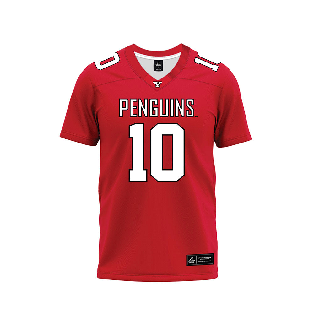 Youngstown State - NCAA Football : Jordan Rudolph - Red Premium Football Jersey-0