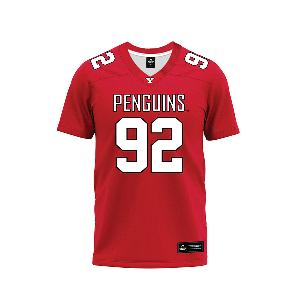 Youngstown State - NCAA Football : Devaughn Perkins - Red Premium Football Jersey-0