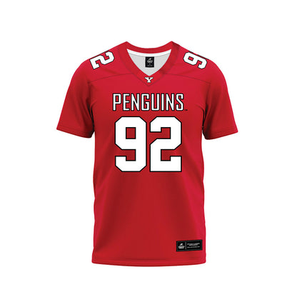 Youngstown State - NCAA Football : Devaughn Perkins - Red Premium Football Jersey-0