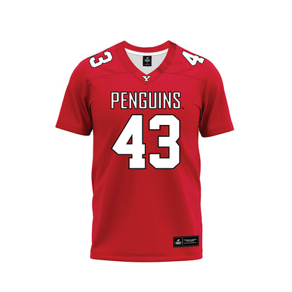 Youngstown State - NCAA Football : Jay Smith - Red Premium Football Jersey-0