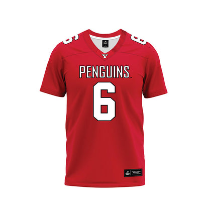Youngstown State - NCAA Football : Makai Shahid - Red Premium Football Jersey-0