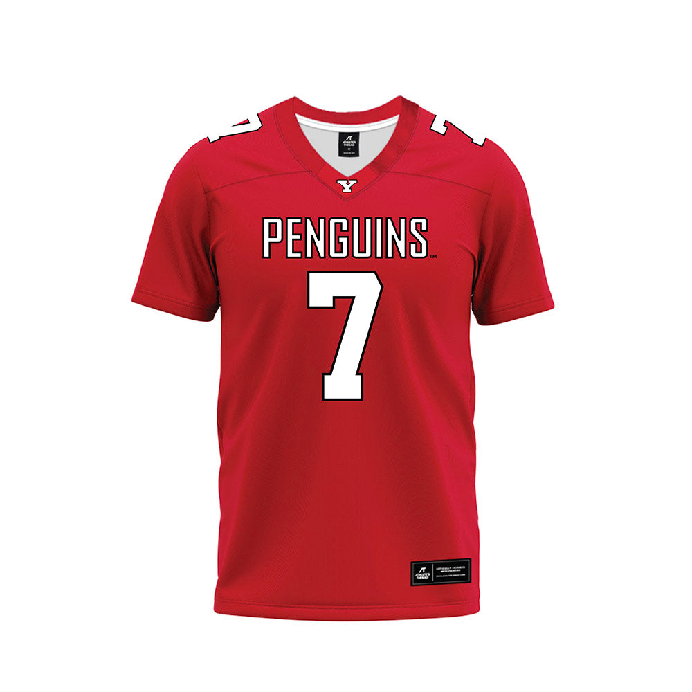 Youngstown State - NCAA Football : Justin Wimpye - Red Premium Football Jersey-0