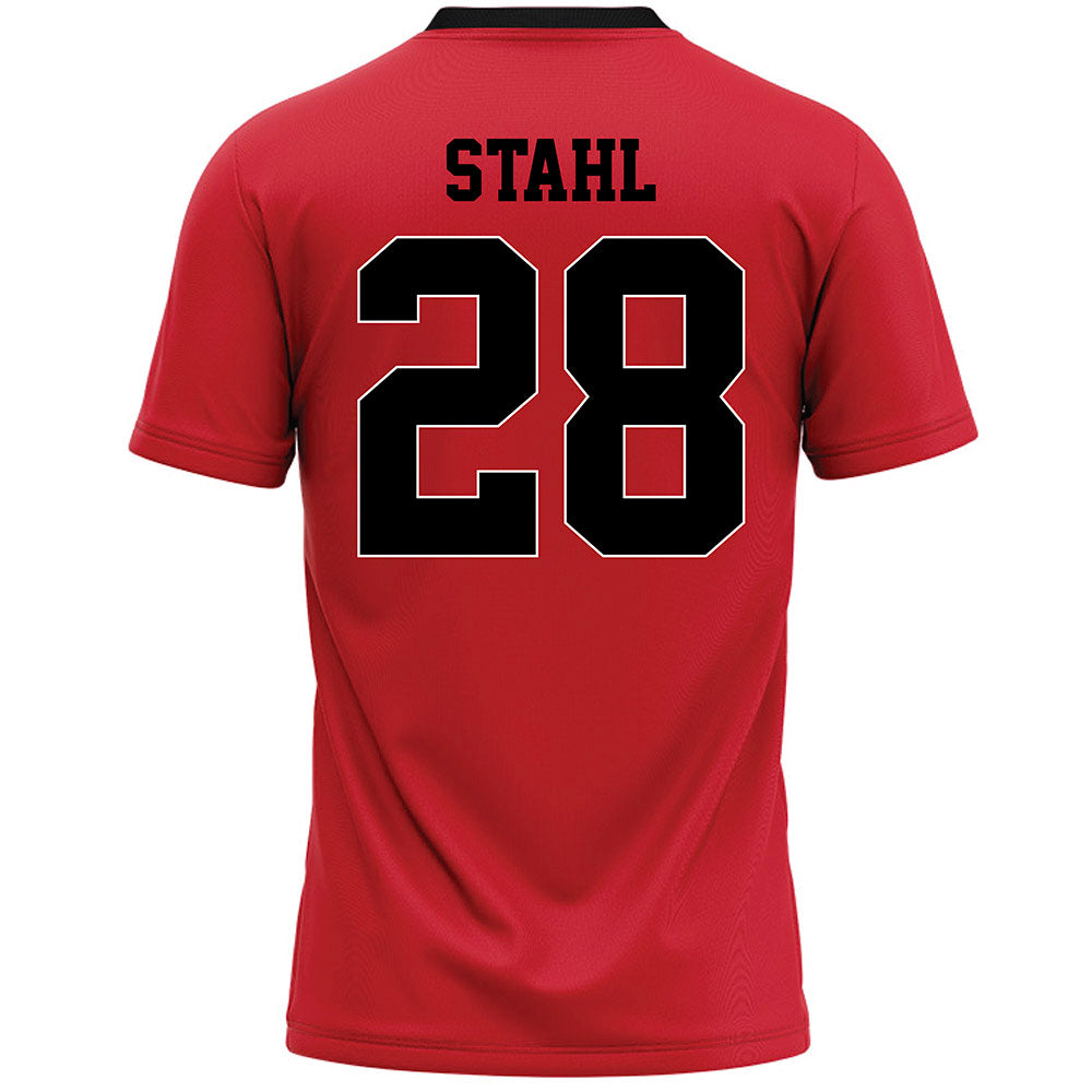 Youngstown State - NCAA Women's Lacrosse : Mia Stahl - Red Lacrosse Jersey-1