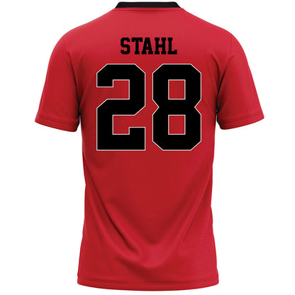 Youngstown State - NCAA Women's Lacrosse : Mia Stahl - Red Lacrosse Jersey-1