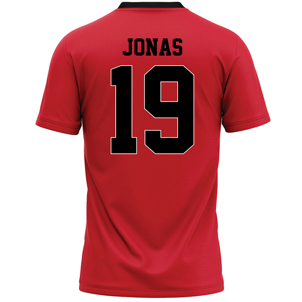 Youngstown State - NCAA Women's Lacrosse : Lauren Jonas - Red Lacrosse Jersey-1