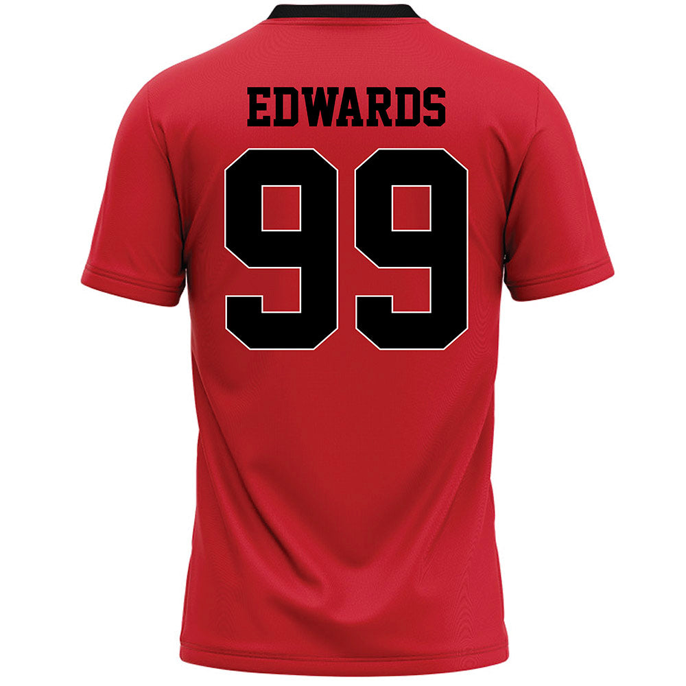 Youngstown State - NCAA Women's Lacrosse : Alyssa Edwards - Red Lacrosse Jersey-1