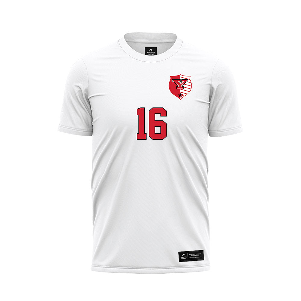 Youngstown State - NCAA Women's Soccer : Sara Felder - White Soccer Jersey-0