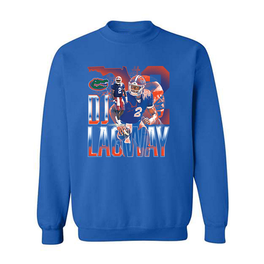 Florida - NCAA Football : DJ Lagway - Crewneck Sweatshirt player collage
