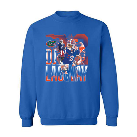 Florida - NCAA Football : DJ Lagway - Crewneck Sweatshirt player collage