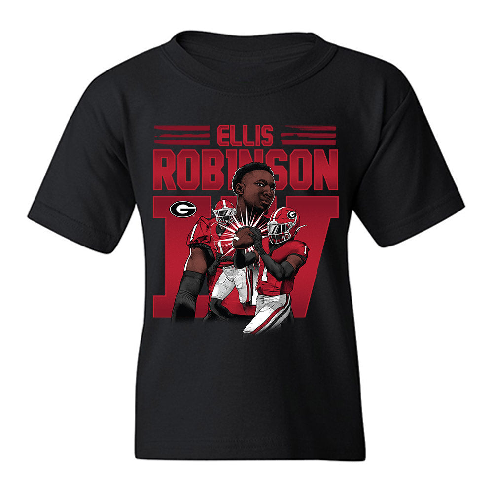 Georgia - NCAA Football : Ellis Robinson IV - Player Collage Youth T-Shirt-0