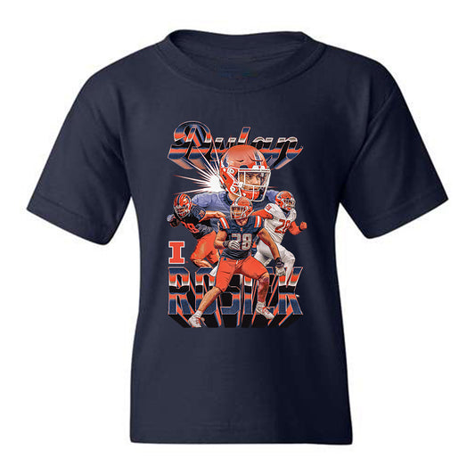 Illinois - NCAA Football : Dylan Rosiek - Player Collage Youth T-Shirt