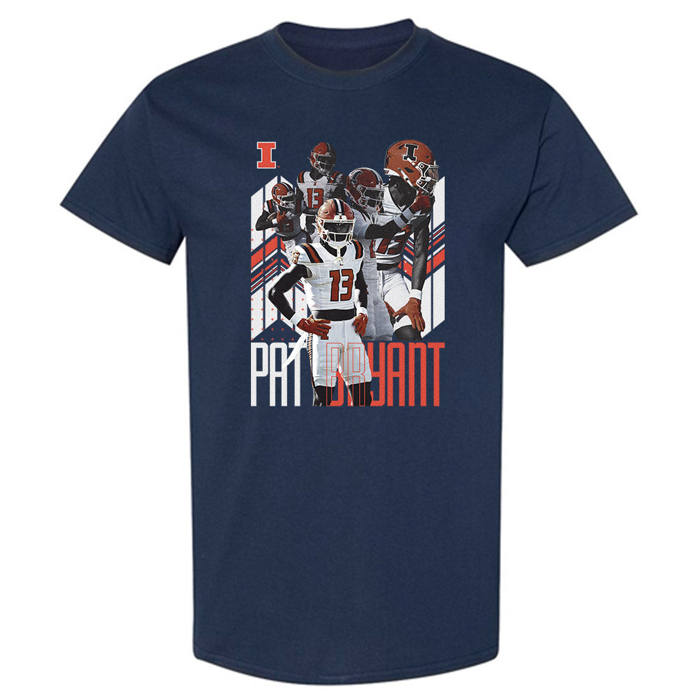 Illinois - NCAA Football : Pat Bryant - T-Shirt Player Collage