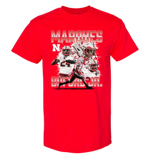 Nebraska - NCAA Football : Marques Buford Jr - T-Shirt Player Collage