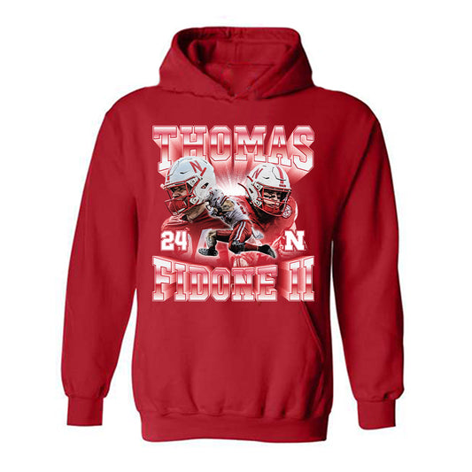 Nebraska - NCAA Football : Thomas Fidone II - Hooded Sweatshirt Player Collage