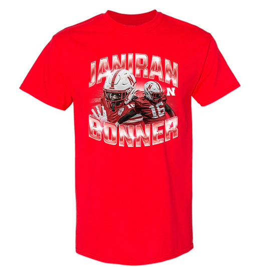 Nebraska - NCAA Football : Janiran Bonner - T-Shirt Player Collage