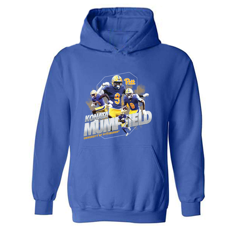 Pittsburgh - NCAA Football : Konata Mumpfield - Hooded Sweatshirt Player Collage