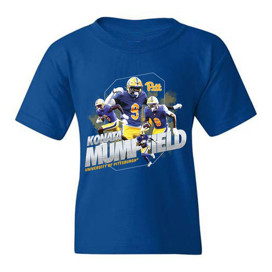 Pittsburgh - NCAA Football : Konata Mumpfield - Youth T-Shirt Player Collage