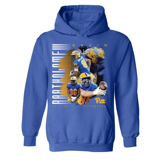 Pittsburgh - NCAA Football : Gavin Bartholomew - Hooded Sweatshirt Player Collage