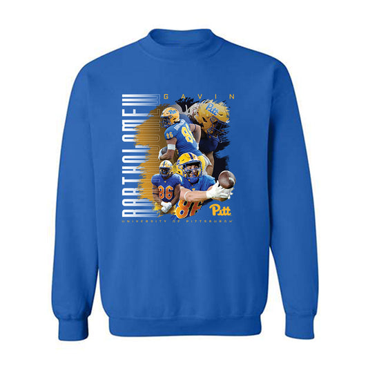 Pittsburgh - NCAA Football : Gavin Bartholomew - Crewneck Sweatshirt Player Collage