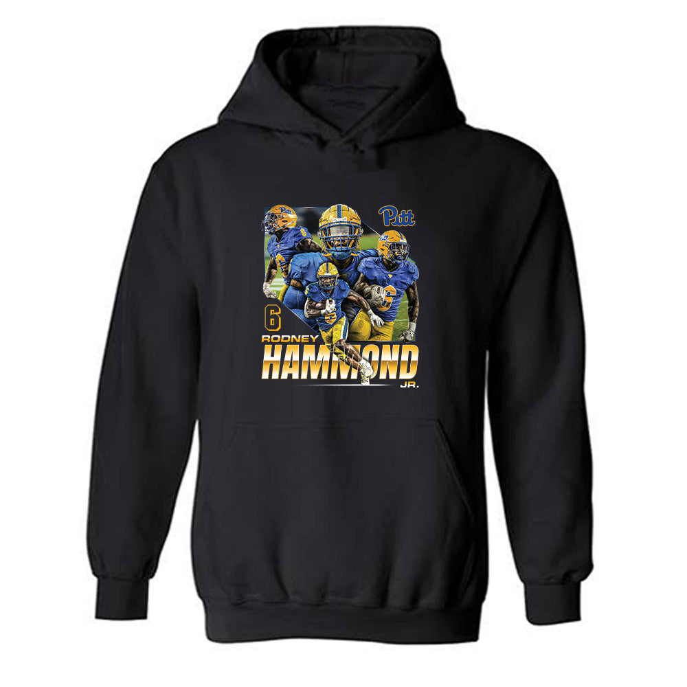 Pittsburgh - NCAA Football : Rodney Hammond Jr - Hooded Sweatshirt Player Collage