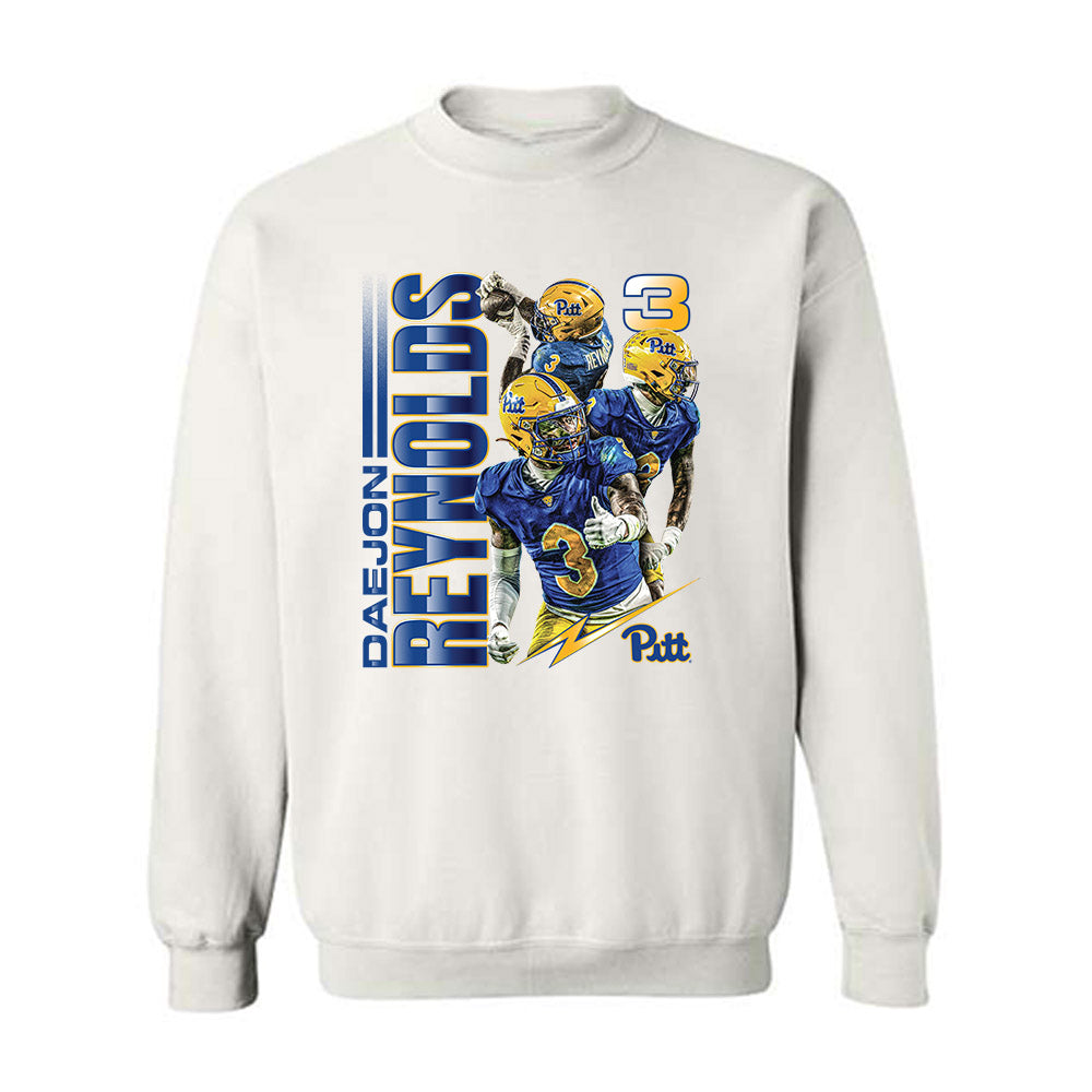 Pittsburgh - NCAA Football : Daejon Reynolds - Crewneck Sweatshirt Player Collage