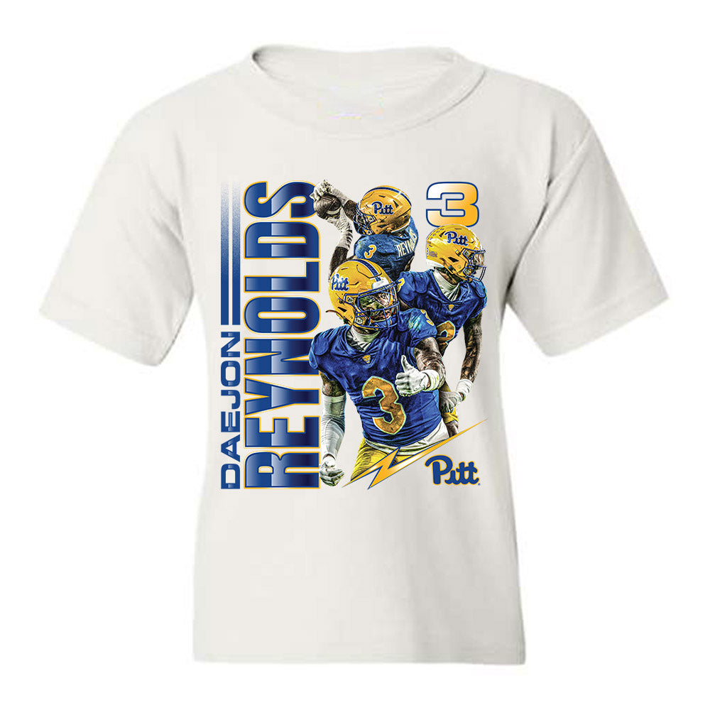 Pittsburgh - NCAA Football : Daejon Reynolds - Youth T-Shirt Player Collage