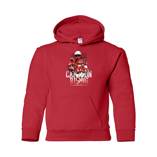 Utah - NCAA Football : Cameron Rising - Youth Hooded Sweatshirt Player Collage