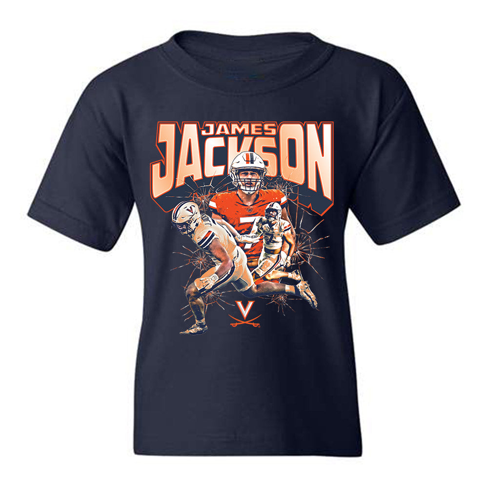 Virginia - NCAA Football : James Jackson - Player Collage Youth T-Shirt