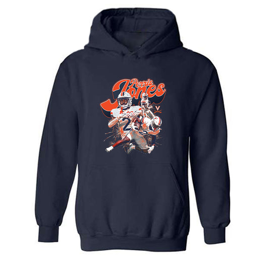 Virginia - NCAA Football : Perris Jones - Player Collage Hooded Sweatshirt