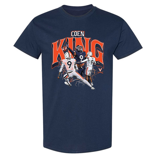 Virginia - NCAA Football : Coen King - T-Shirt Player Collage