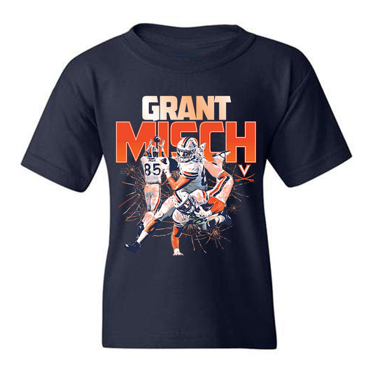 Virginia - NCAA Football : Grant Misch - Player Collage Youth T-Shirt