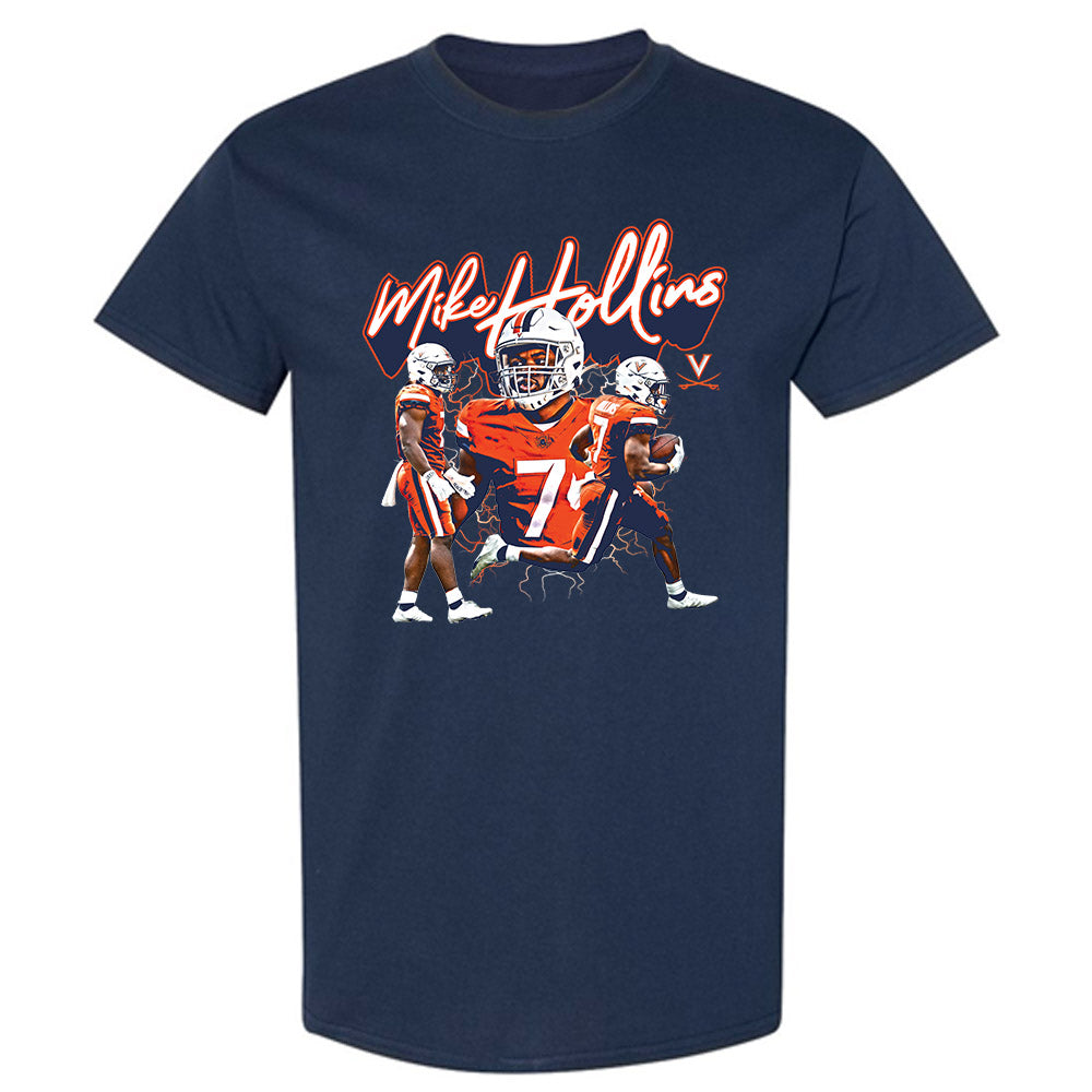 Virginia - NCAA Football : Mike Hollins - Player Collage T-Shirt