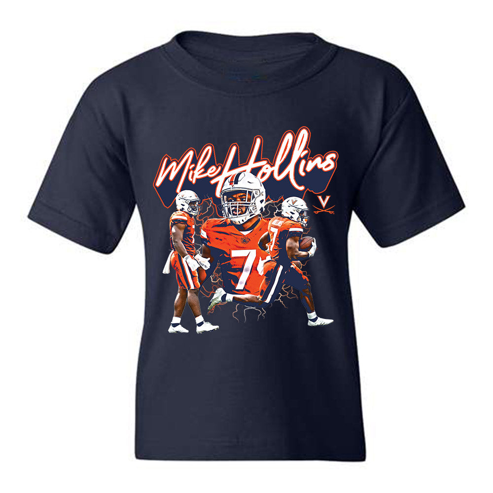 Virginia - NCAA Football : Mike Hollins - Player Collage Youth T-Shirt