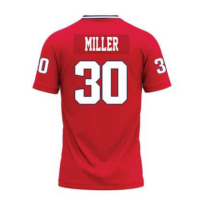 Dayton - NCAA Football : Logan Miller - Red Premium Football Jersey