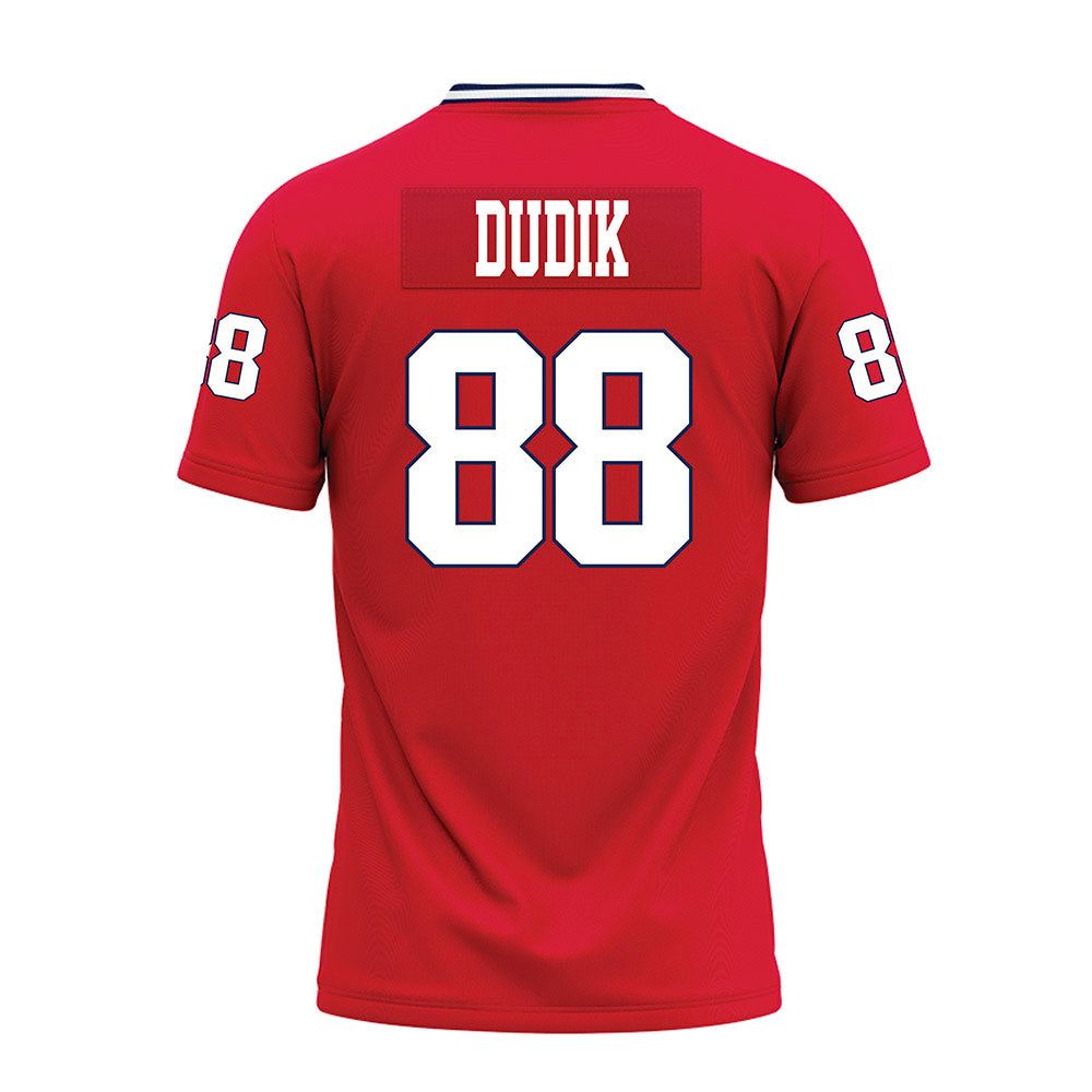 Dayton - NCAA Football : Noah Dudik - Red Premium Football Jersey