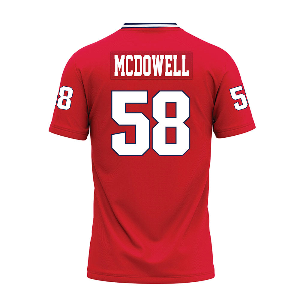 Dayton - NCAA Football : Zachary McDowell - Red Premium Football Jersey