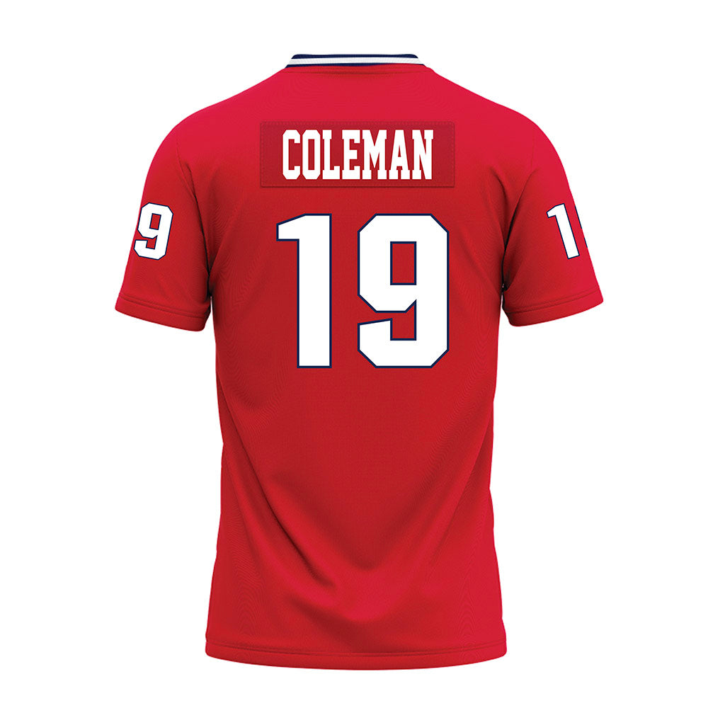 Dayton - NCAA Football : Jake Coleman - Red Premium Football Jersey