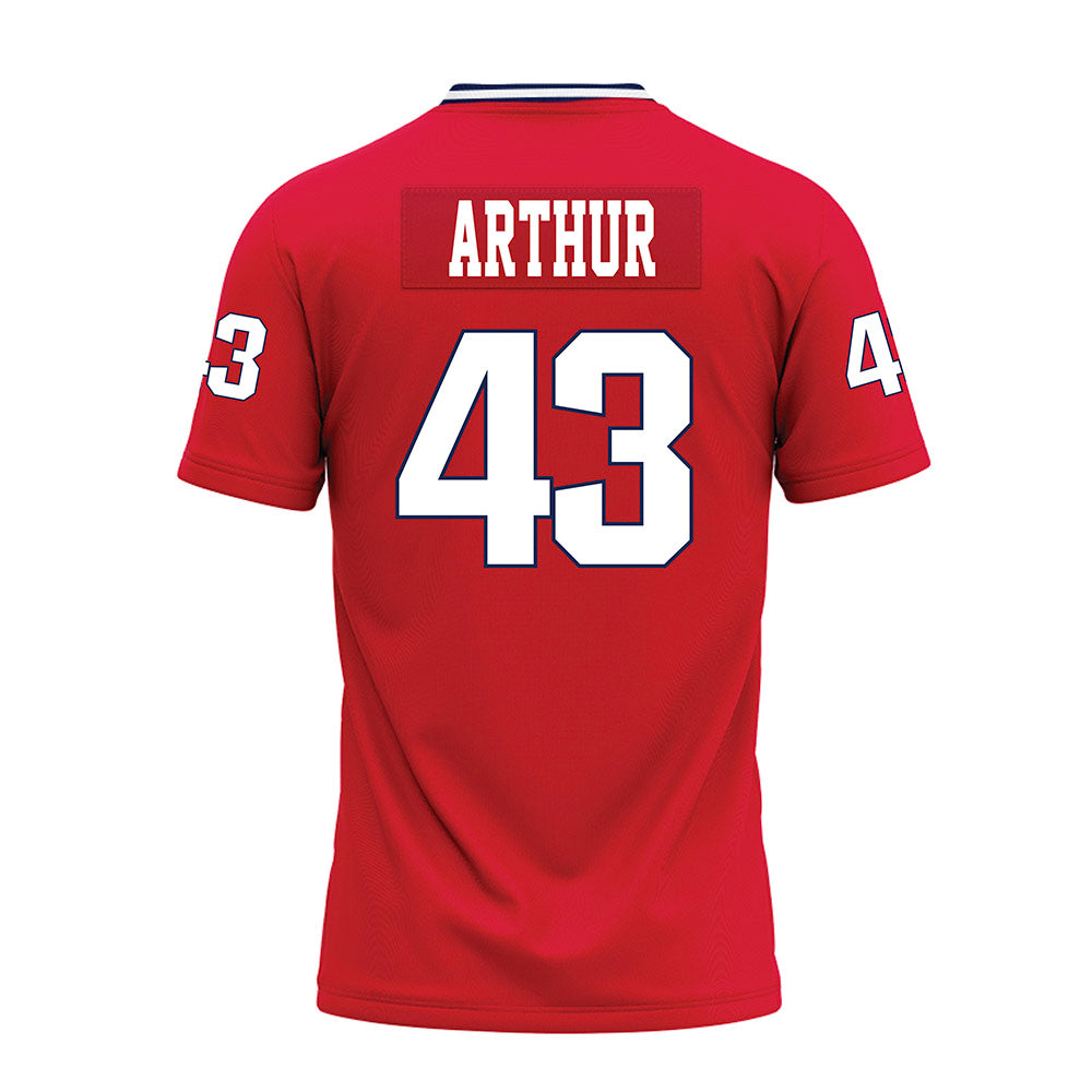 Dayton - NCAA Football : Nathaniel Arthur - Red Premium Football Jersey