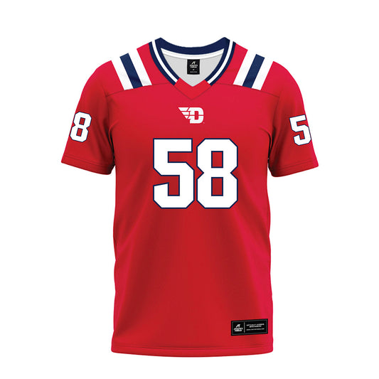 Dayton - NCAA Football : Zachary McDowell - Red Premium Football Jersey